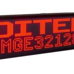 Afficheur matriciel monocouleur DMGE32128R Ditel sur 1, 2 ou 4 lignes pour une utilisation en extérieur