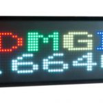 Afficheur matriciel Ditel RGB DMGI1664C de 16 x 64 pixels pour une utilisation en intérieur avec une hauteur de caractère de 55mm ou 110mm