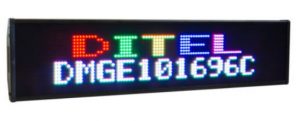 Afficheur matriciel DMGE101696C Ditel RGB avec une hauteur de caractère de 80mm ou 160mm