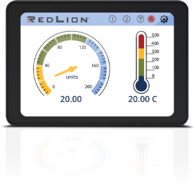 Nouveau indicateur graphique PM50 Red Lion de hautes qualités