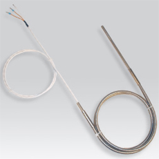 Sonde de température PT100 pour autoclave avec flexible inox de protection